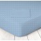 Μεμονωμένο Σεντόνι Υπέρδιπλο 220x260 Χωρίς Λάστιχο Marwa  024 Πουά Μπλε