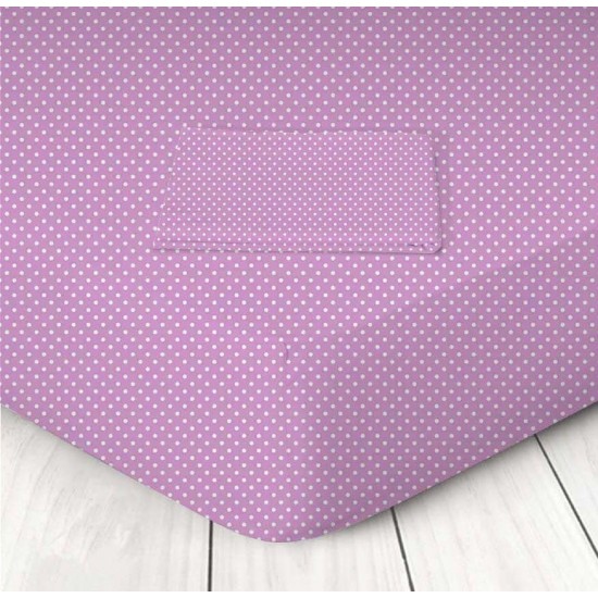 Μεμονωμένο Σεντόνι Μονό 160x250 Marwa 026 Violet Dotes 711605620 Μεμονωμένο Σεντόνι Μονό 160x250 Marwa 026 Violet Dotes 711605620