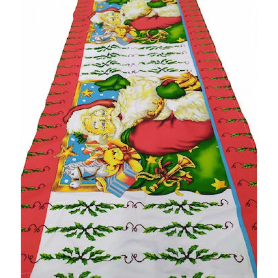 Τραπεζομάντιλο Ράνερ 45Χ150 ΚΟΜΒΟΣ Santa Claus Τραπεζομάντιλο Ράνερ 45Χ150 ΚΟΜΒΟΣ Santa Claus