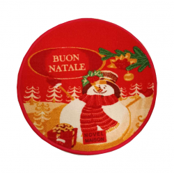 Χαλάκι στρόγγυλο Christmas 65x65 No-15