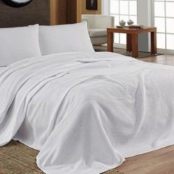 Σετ Σεντόνια Ξενοδοχείου 210x230 Λευκό 50% Βαμβάκι 50% Πολυέστερ 140 TC