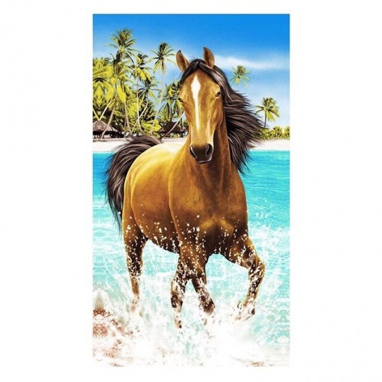 Πετσέτα Θαλάσσης 100 x180 Horses 349 Πετσέτα Θαλάσσης 100 x180 Horses 349