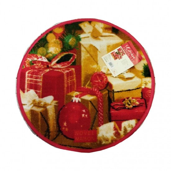 Χαλάκι στρόγγυλο Christmas 65x65 No-11